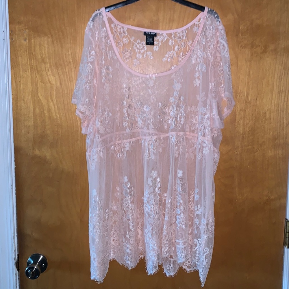 Soft pink cover-up